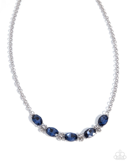 Celebrity Shimmer - blue - Paparazzi necklace