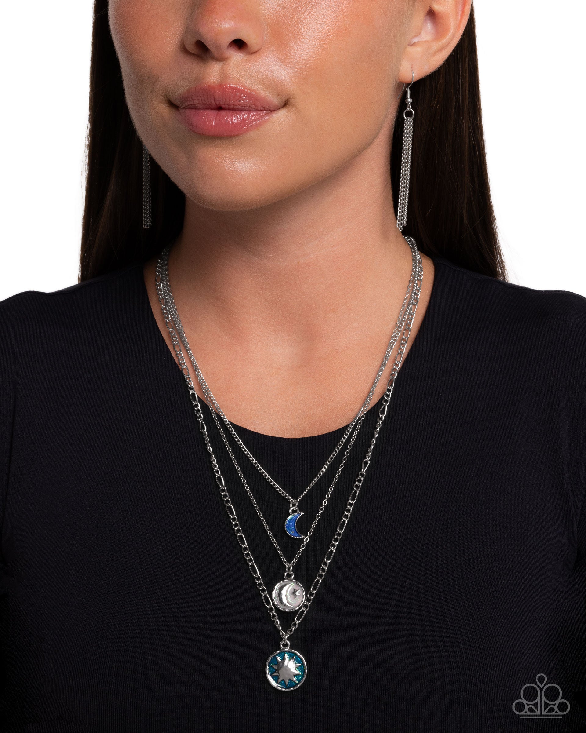 Celestial Caliber - blue - Paparazzi necklace