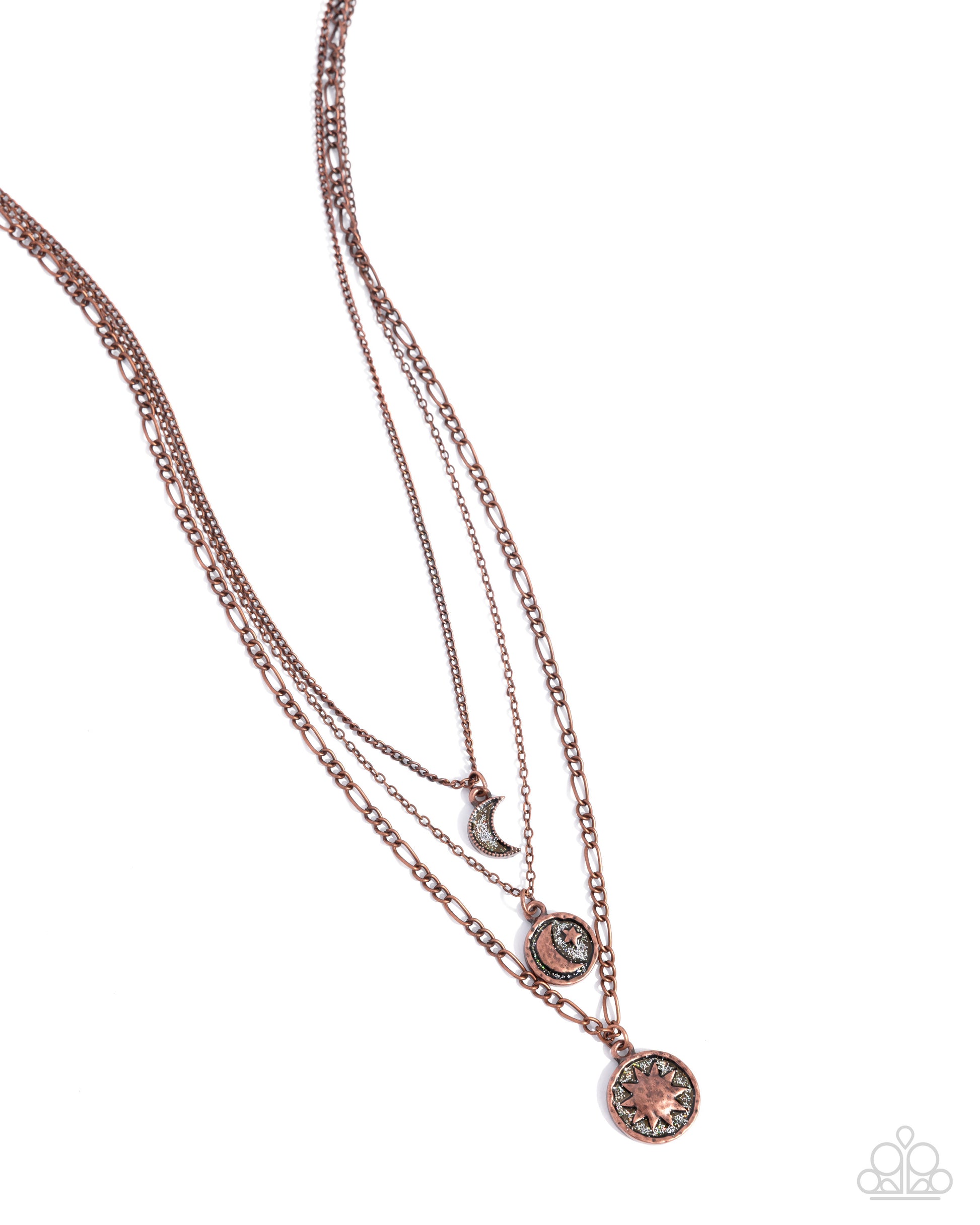 Celestial Caliber - copper - Paparazzi necklace