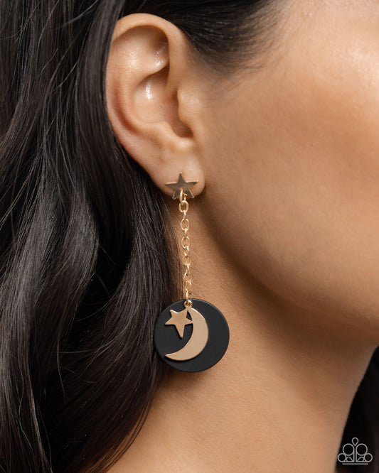 Celestial Change - gold - Paparazzi earrings