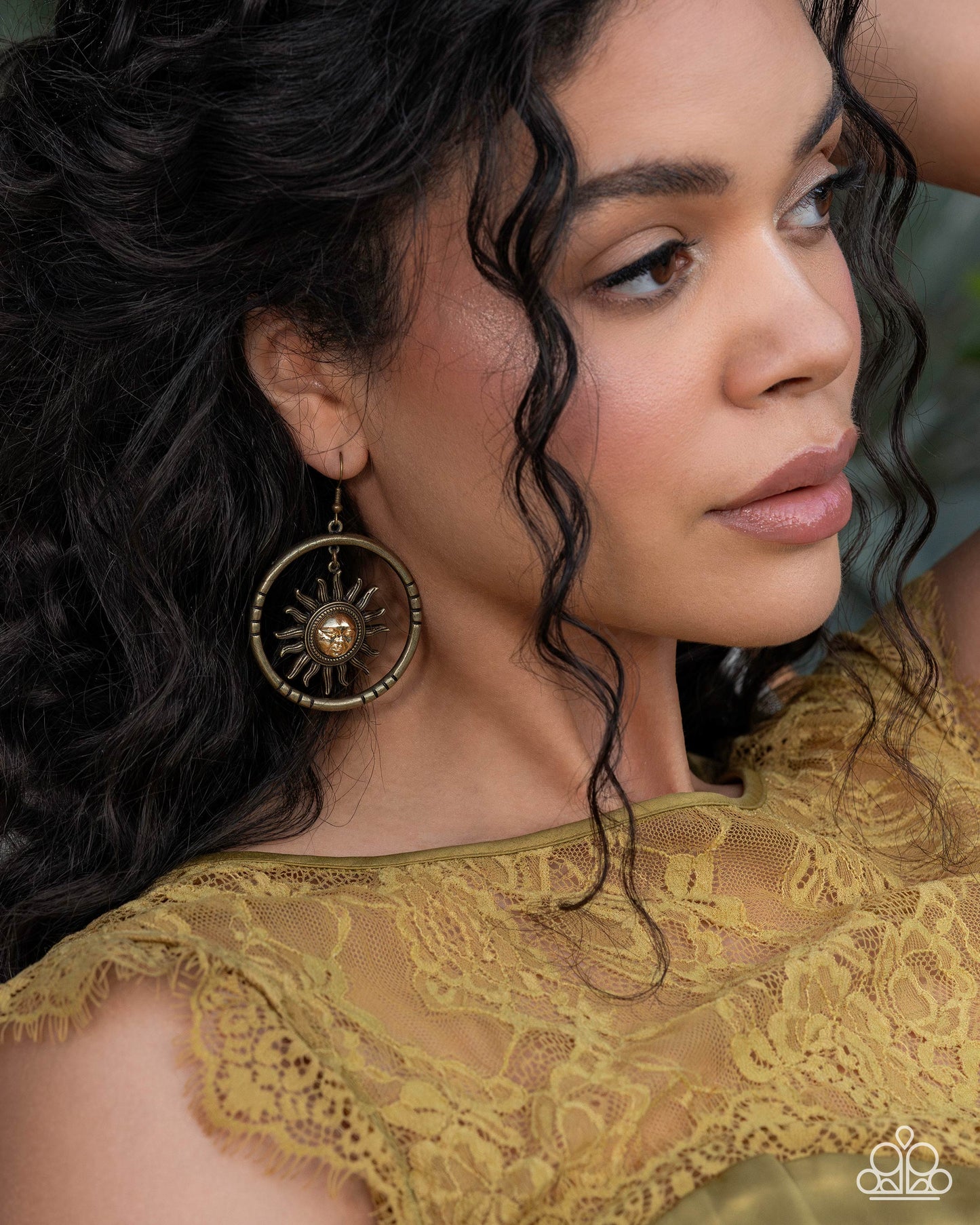 Celestial Chant - brass - Paparazzi earrings