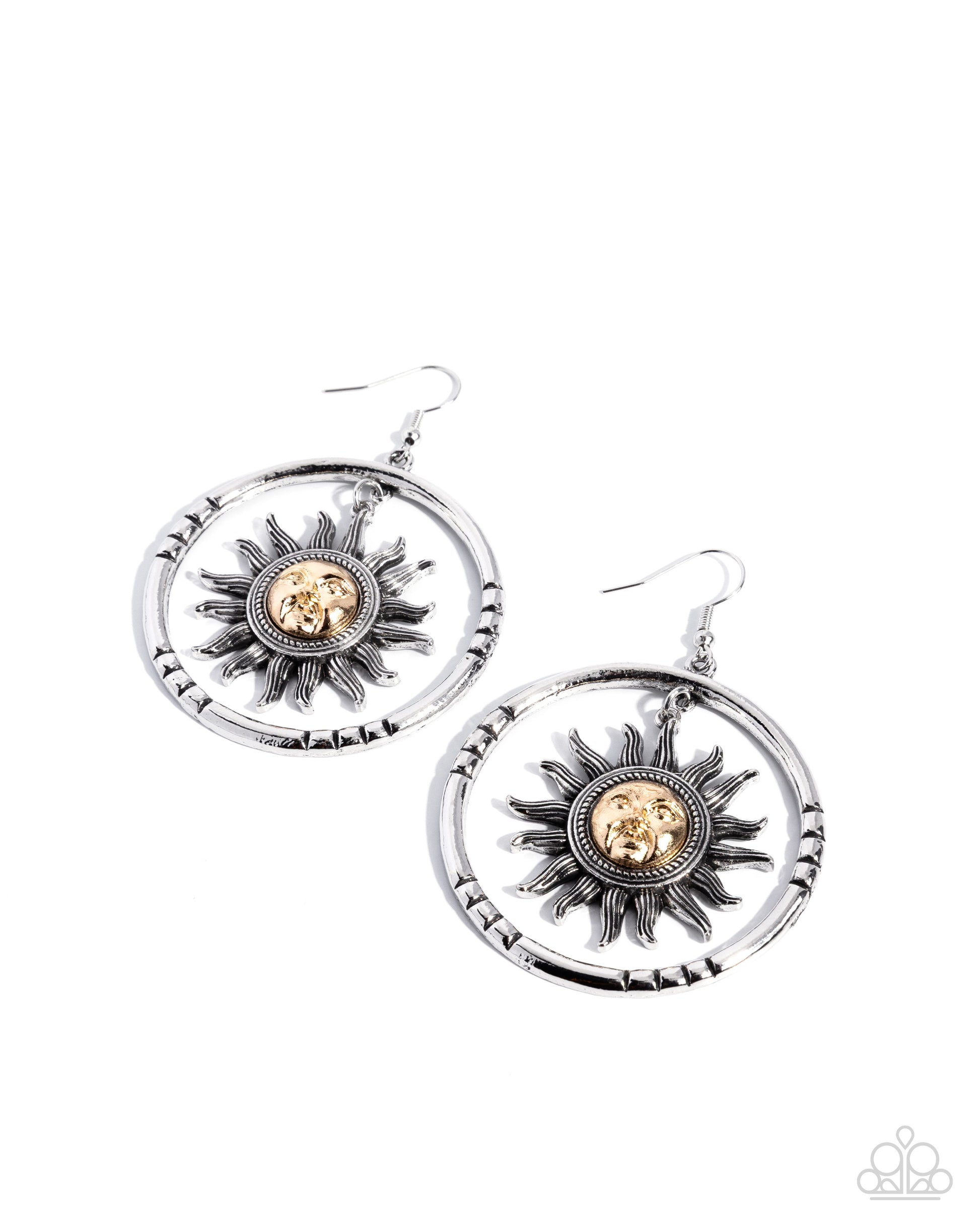 Celestial Chant - silver - Paparazzi earrings