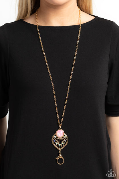 Celestial Charisma - gold - Paparazzi LANYARD necklace
