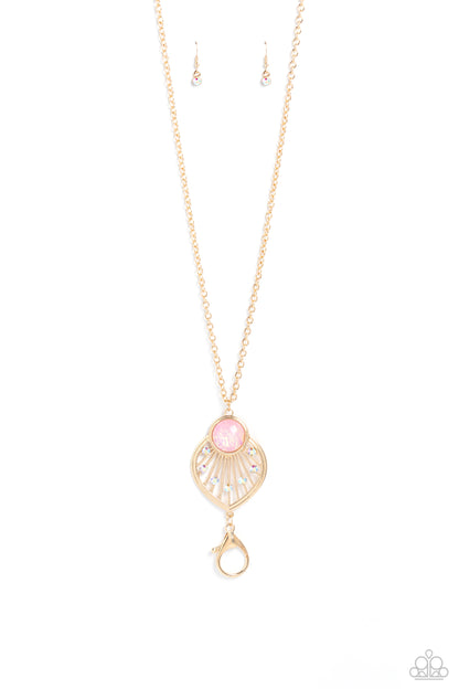 Celestial Charisma - gold - Paparazzi LANYARD necklace