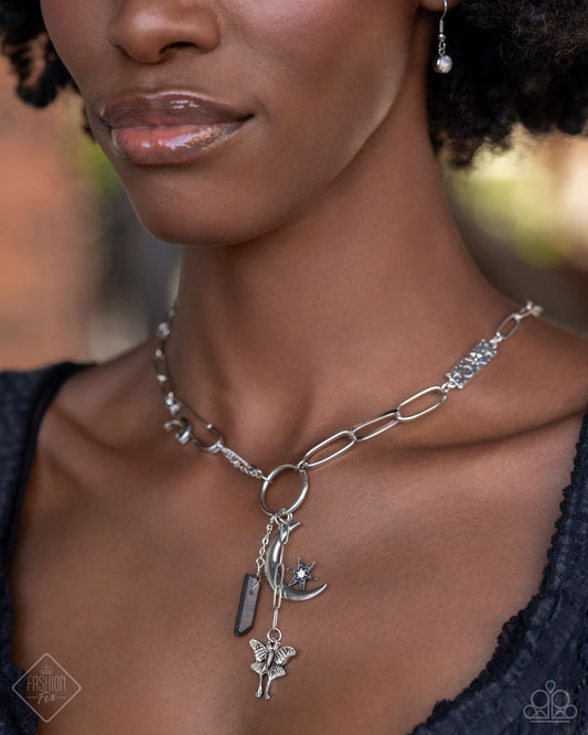 Celestial Confidence - silver - Paparazzi necklace