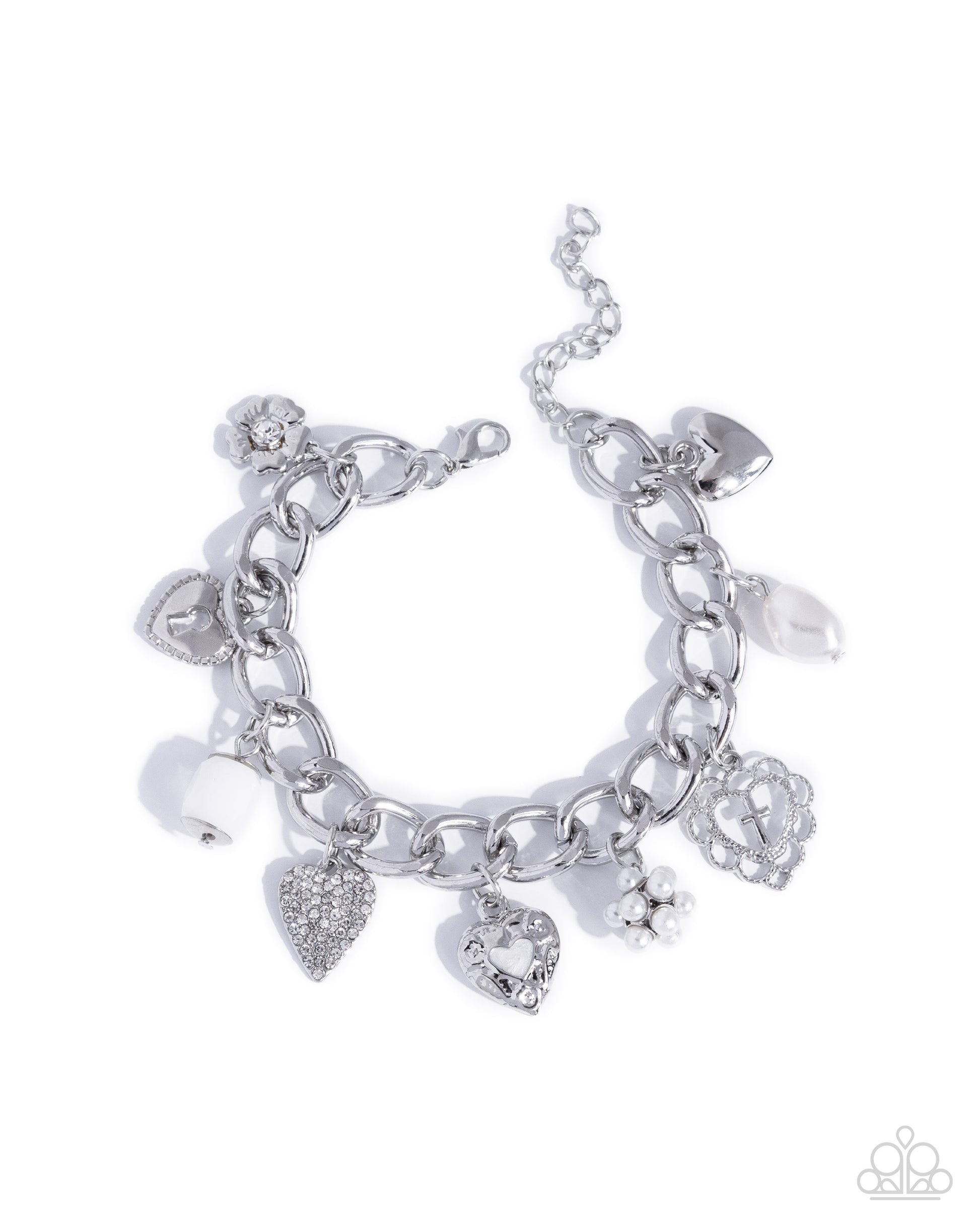 Celestial Court - white - Paparazzi bracelet