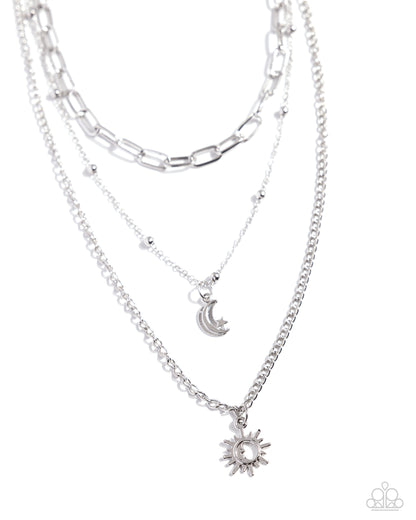 Celestial Craze - silver - Paparazzi necklace