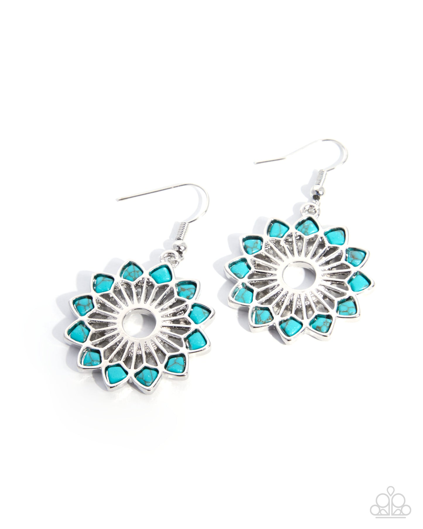 Center of the Room - blue - Paparazzi earrings