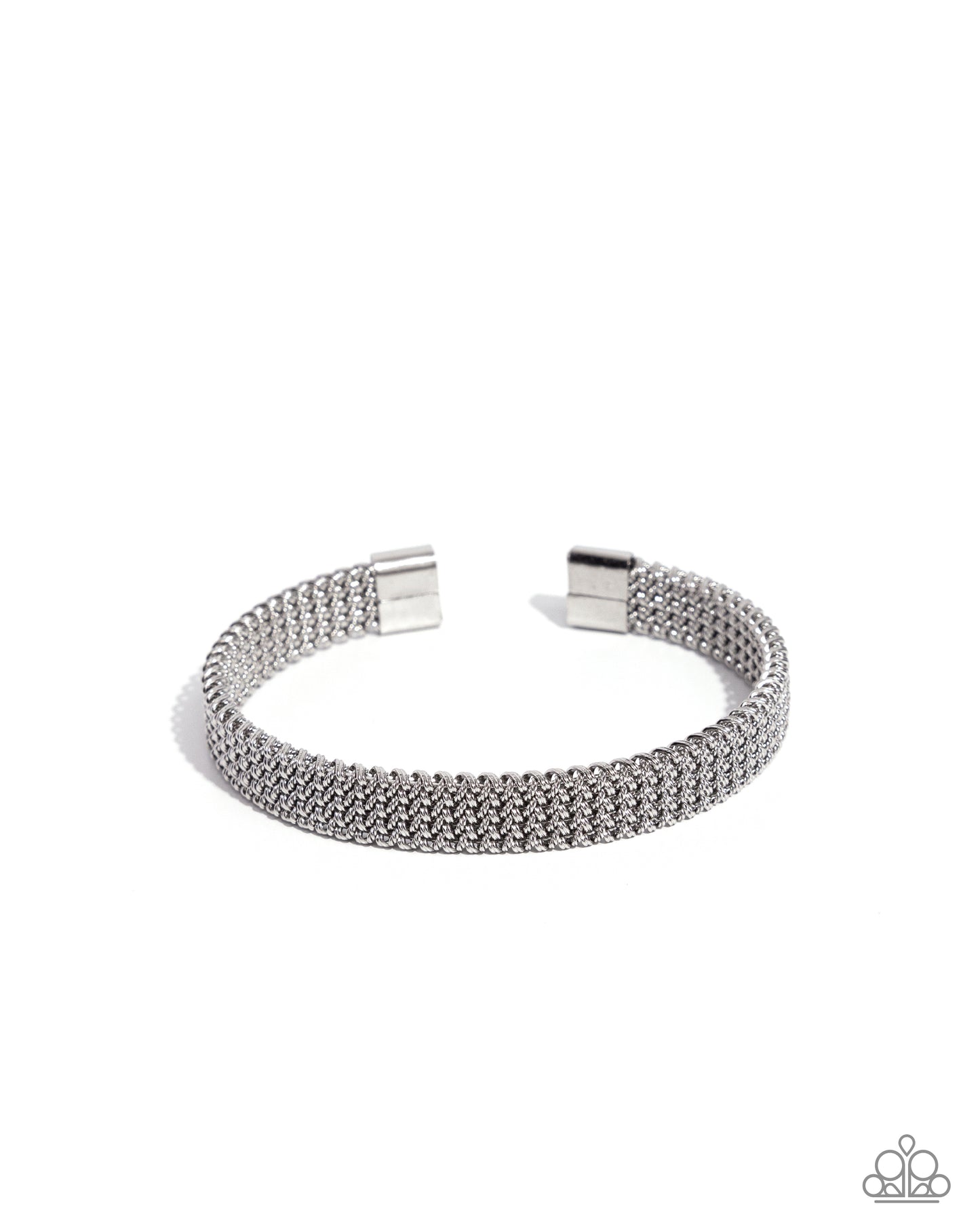 Chain Mail Command - silver - Paparazzi MENS bracelet