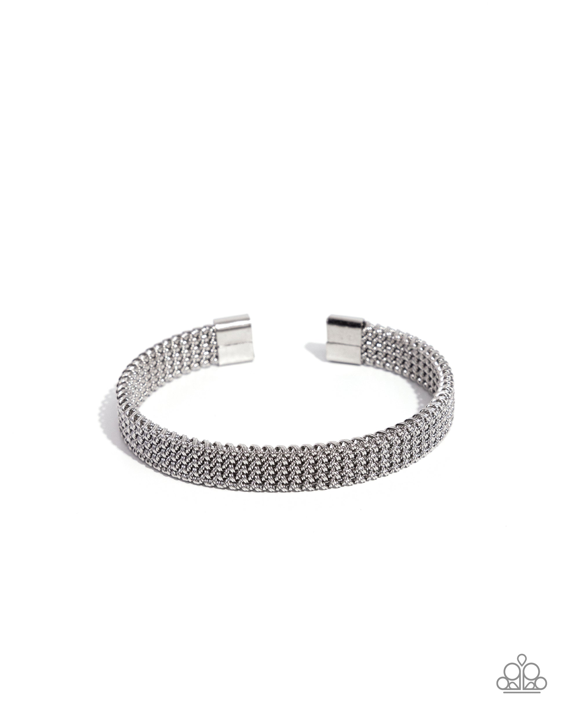 Chain Mail Command - silver - Paparazzi MENS bracelet