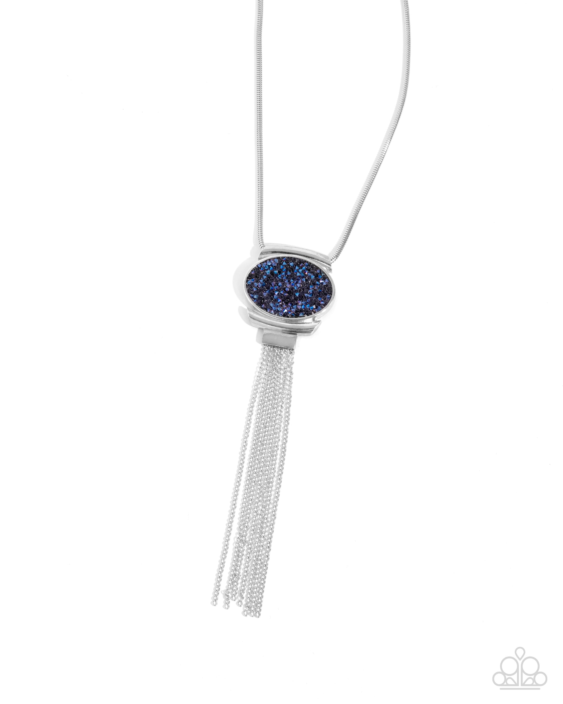 Chained Complication - blue - Paparazzi necklace