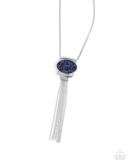 Chained Complication - blue - Paparazzi necklace