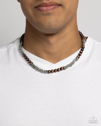 Chained Consistency - multi - Paparazzi MENS necklace