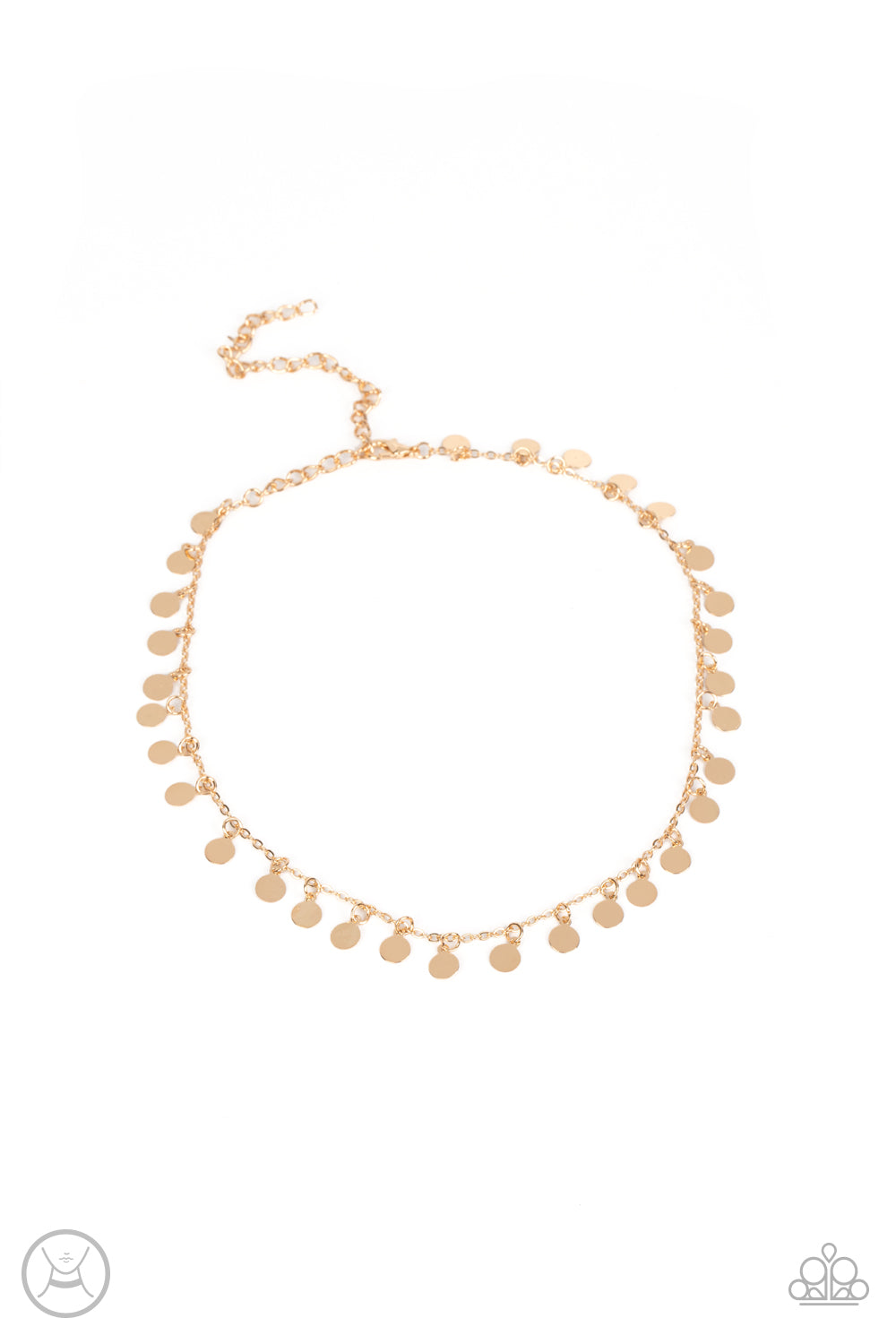 Champagne Catwalk - gold - Paparazzi necklace