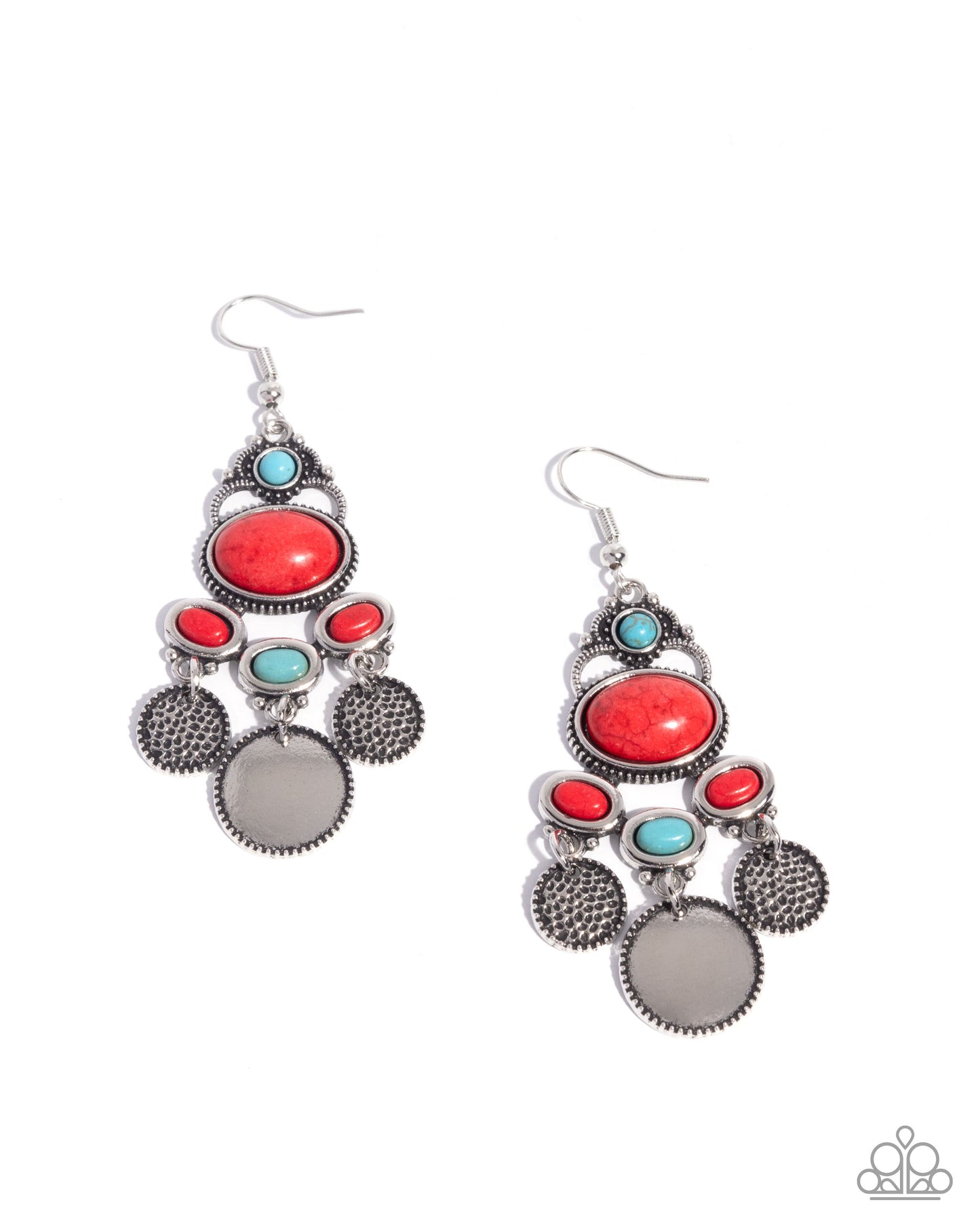 Chandelier Candor - red - Paparazzi earrings
