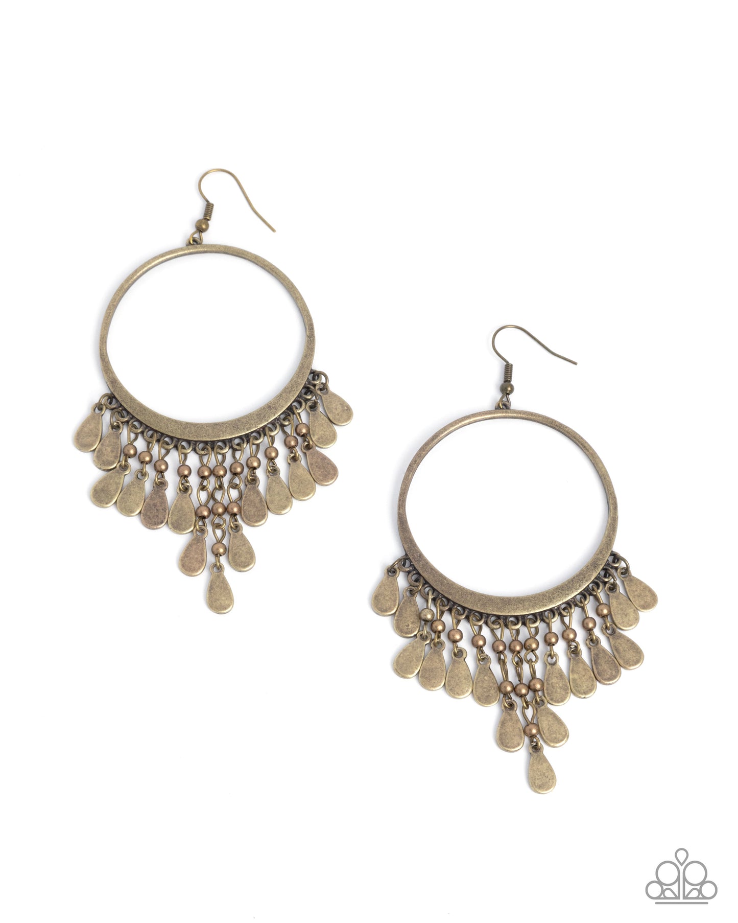 Chandelier Change - brass - Paparazzi earrings