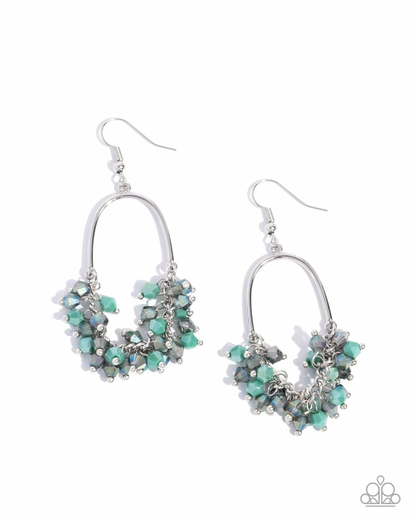 Chandelier Check - green - Paparazzi earrings