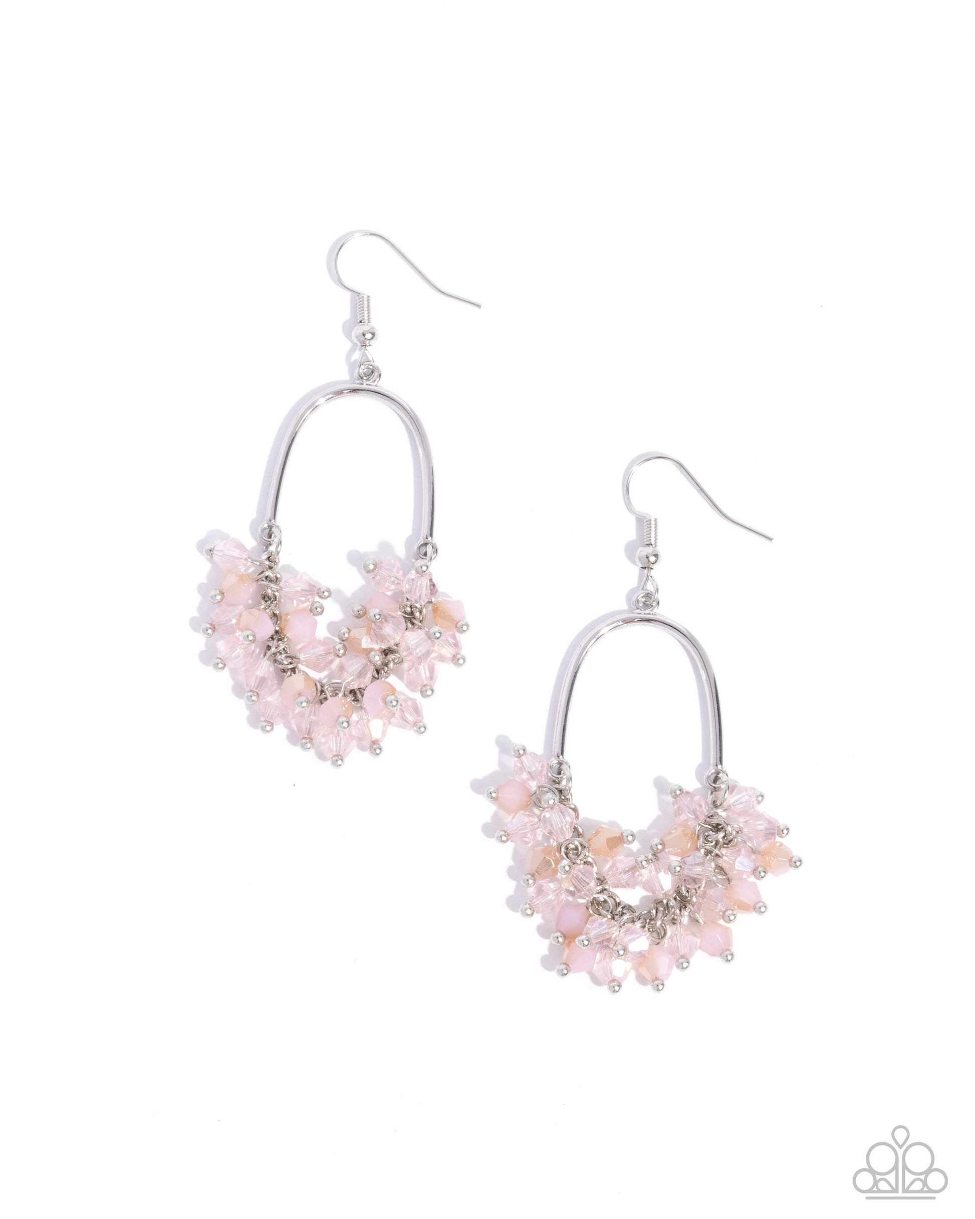 Chandelier Check - pink - Paparazzi earrings