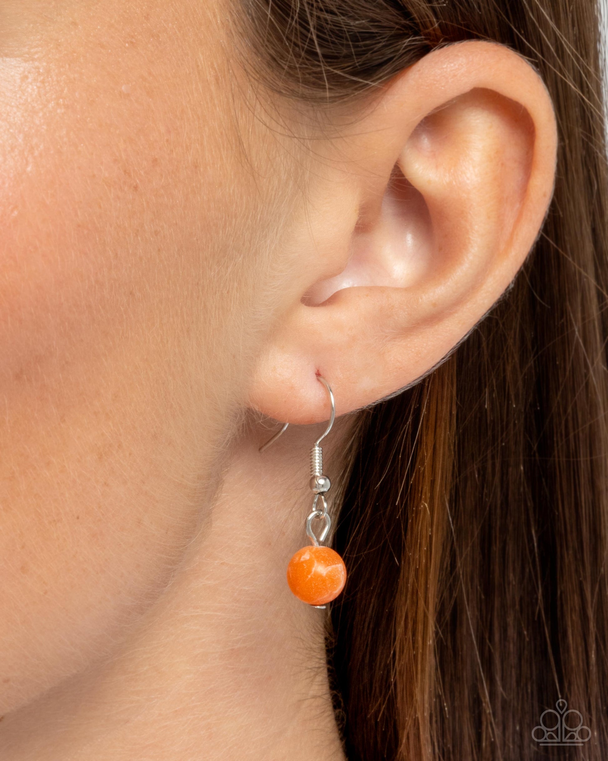 Change of Country - orange - Paparazzi necklace