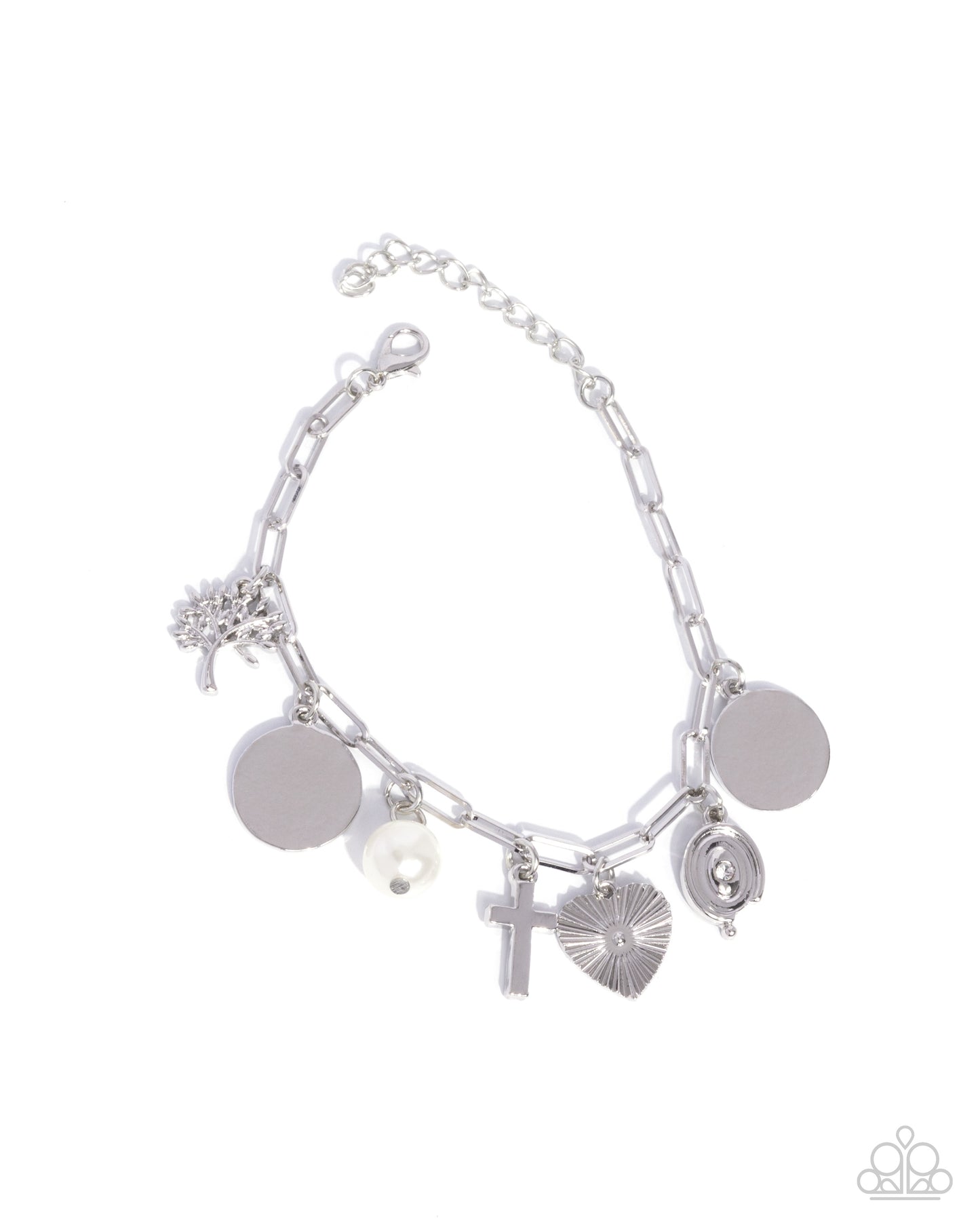 Charm Commitment - white - Paparazzi bracelet
