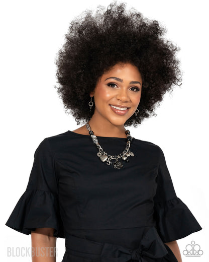 Charmed I Am Sure - black - Paparazzi necklace