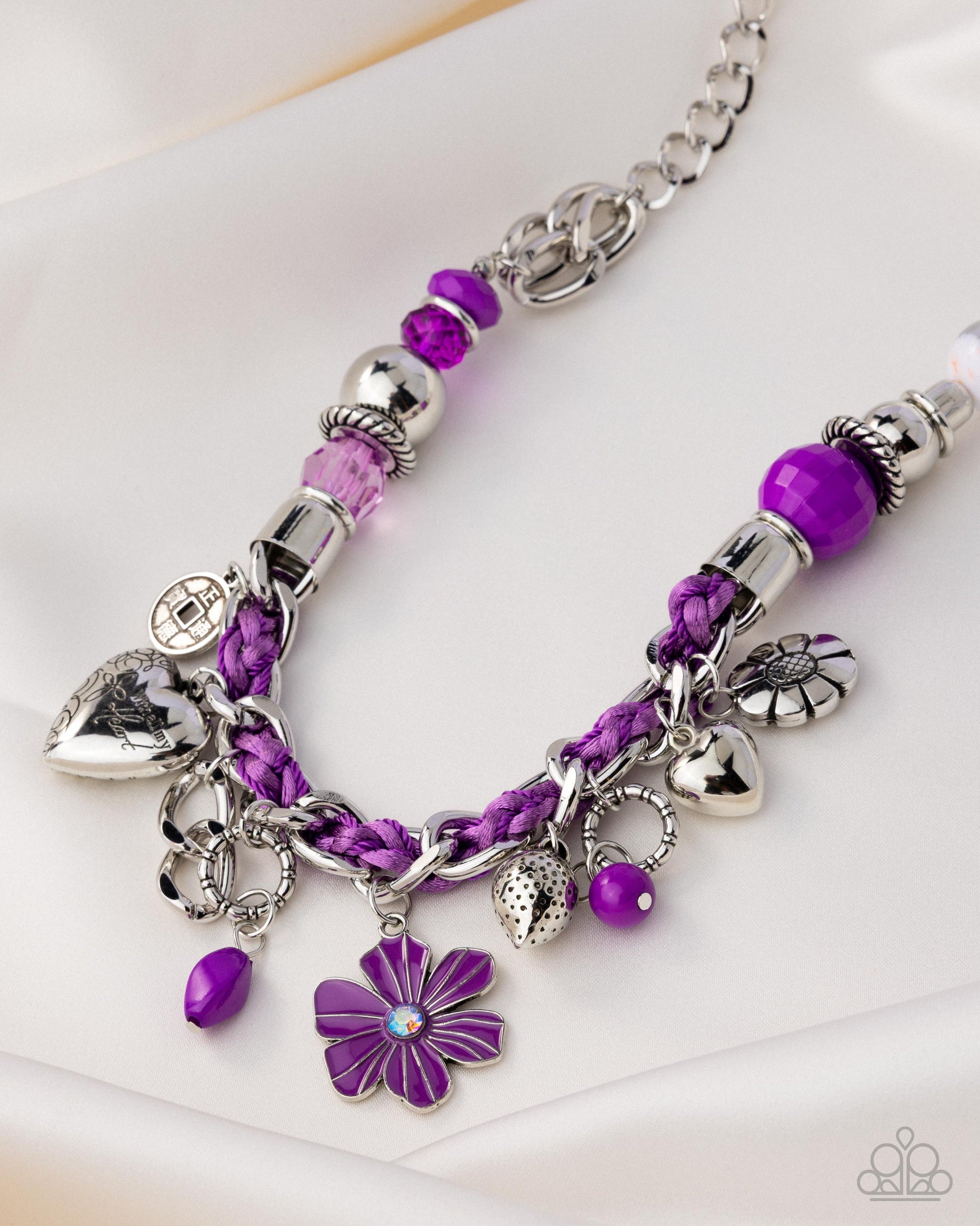 Charmed, I Am Sure - purple - Paparazzi necklace