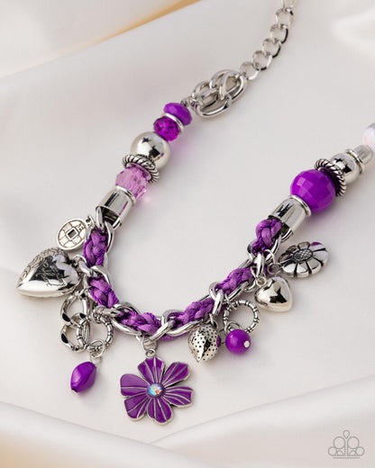 Charmed, I Am Sure - purple - Paparazzi necklace