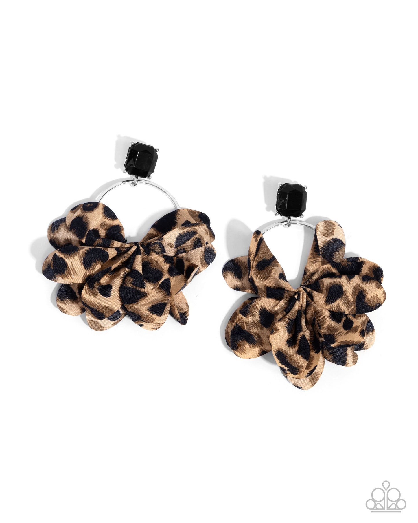 Charming Cheetah - black - Paparazzi earrings