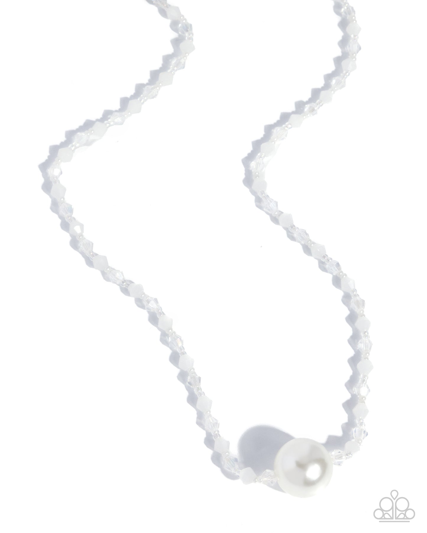 Charming Confidante - white - Paparazzi necklace