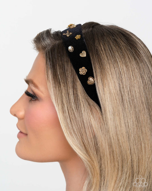 Charming Convocation - black - Paparazzi headband