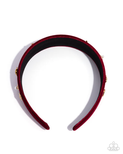 Charming Convocation - red - Paparazzi headband