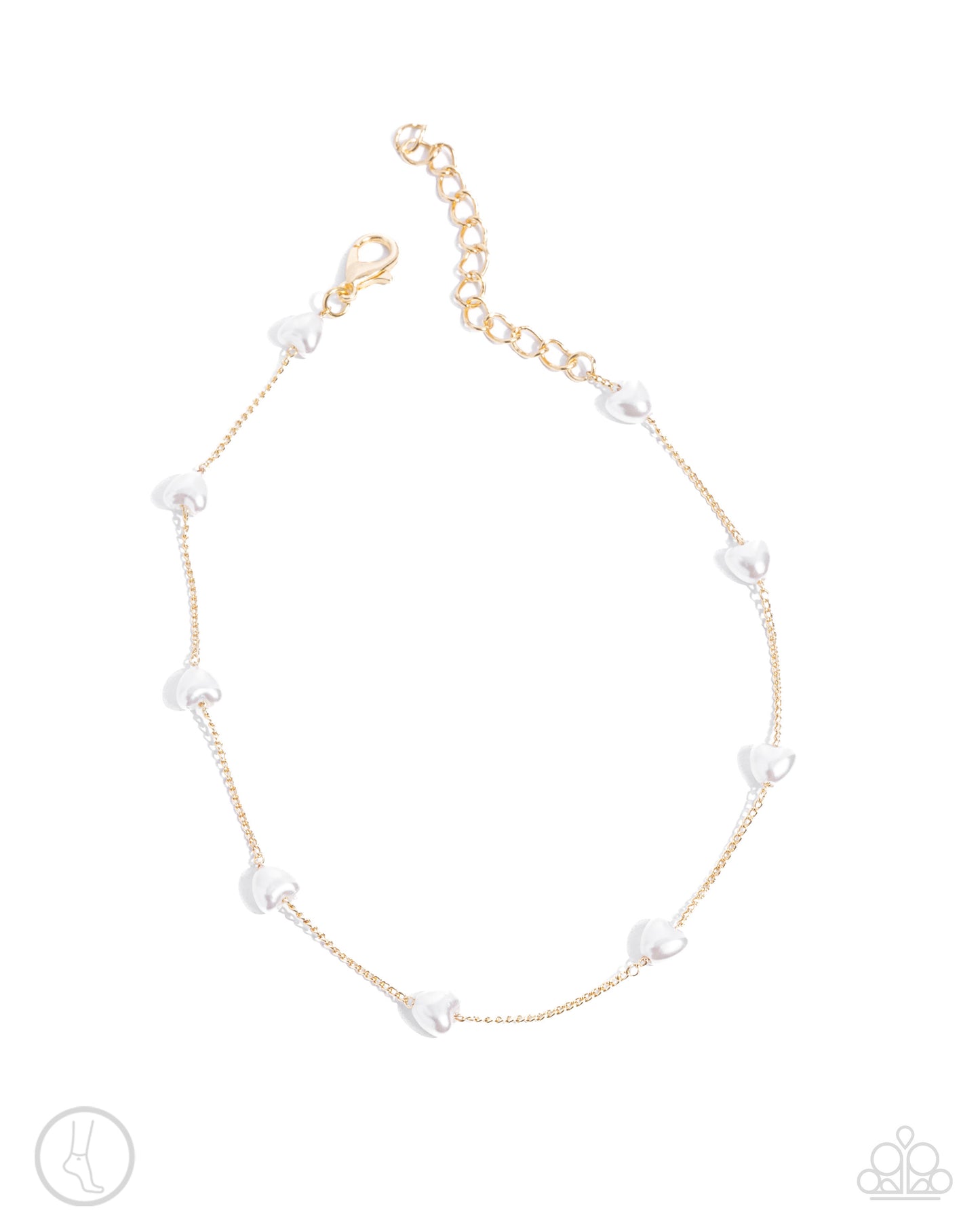 Charming Court - gold - Paparazzi anklet