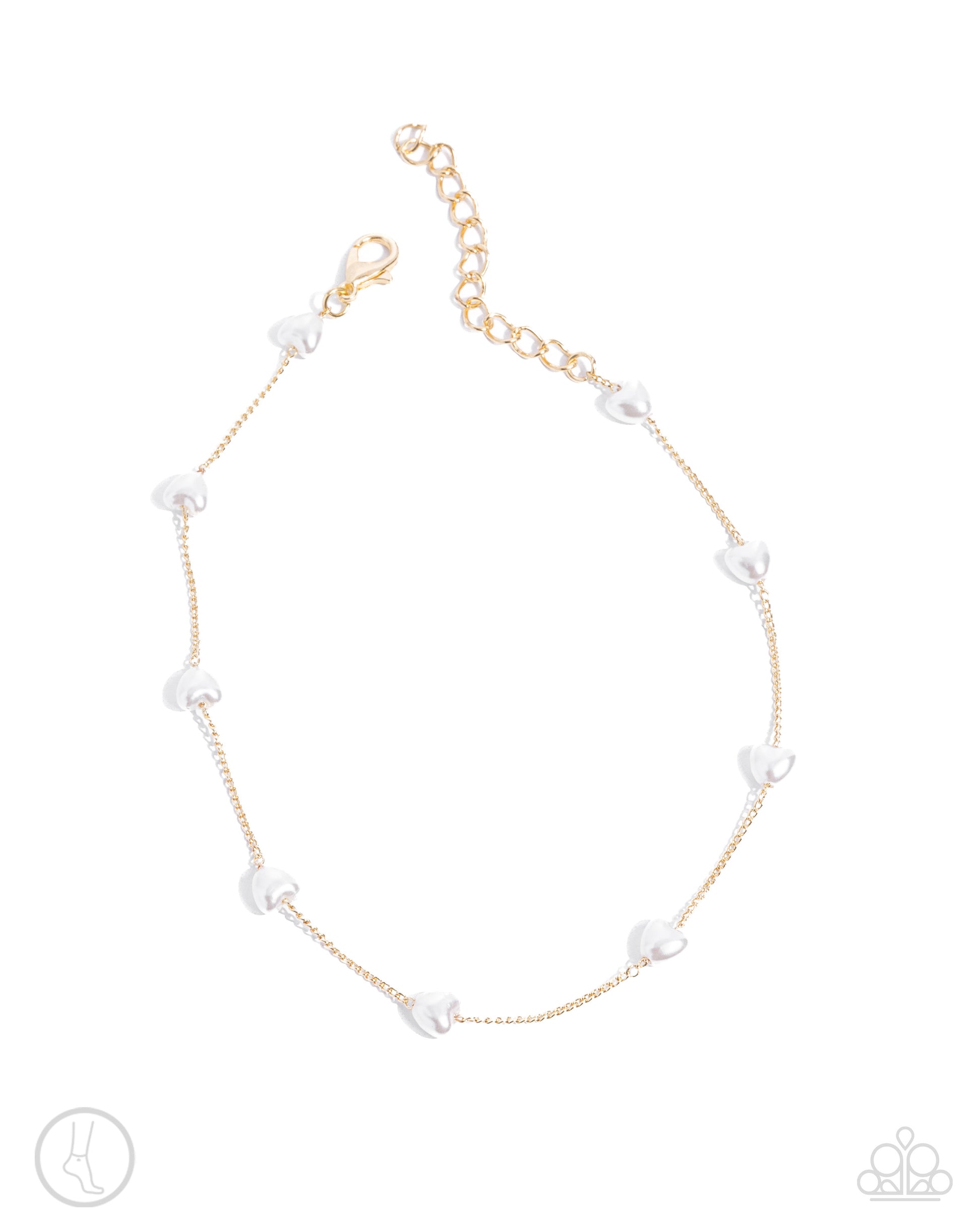 Charming Court - gold - Paparazzi anklet