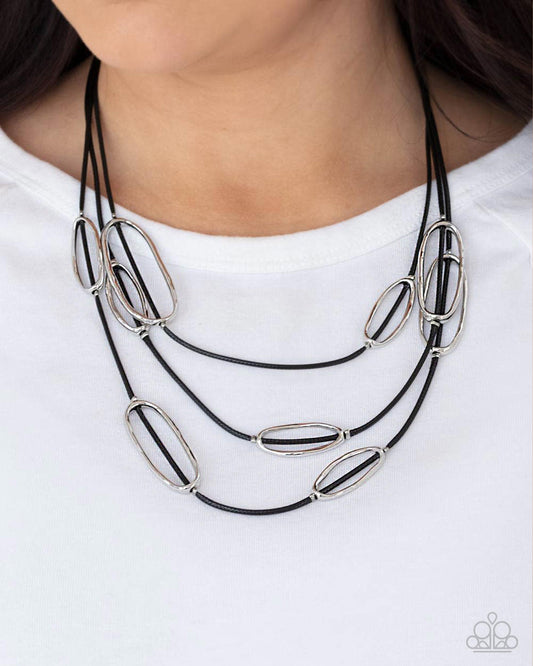 Check Your CORD-inates - black - Paparazzi necklace