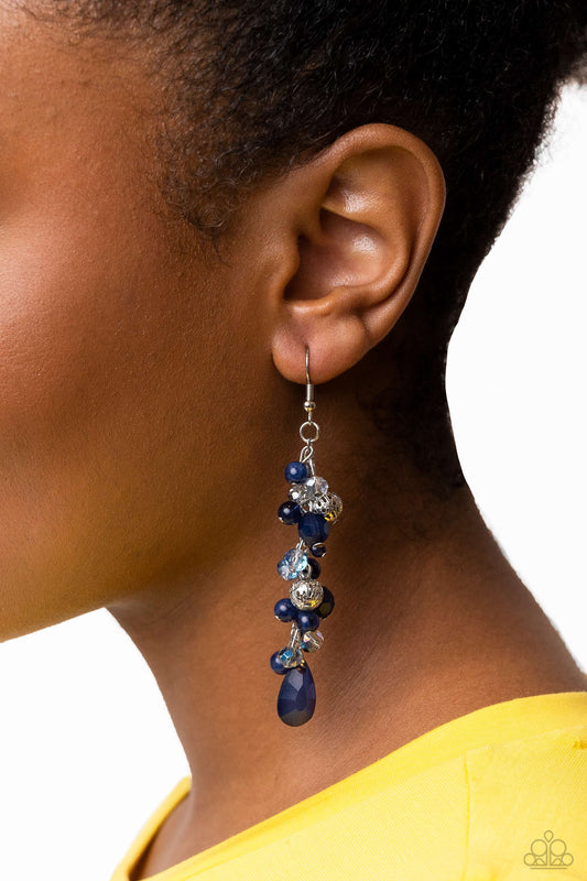 Cheeky Cascade - blue - Paparazzi earrings