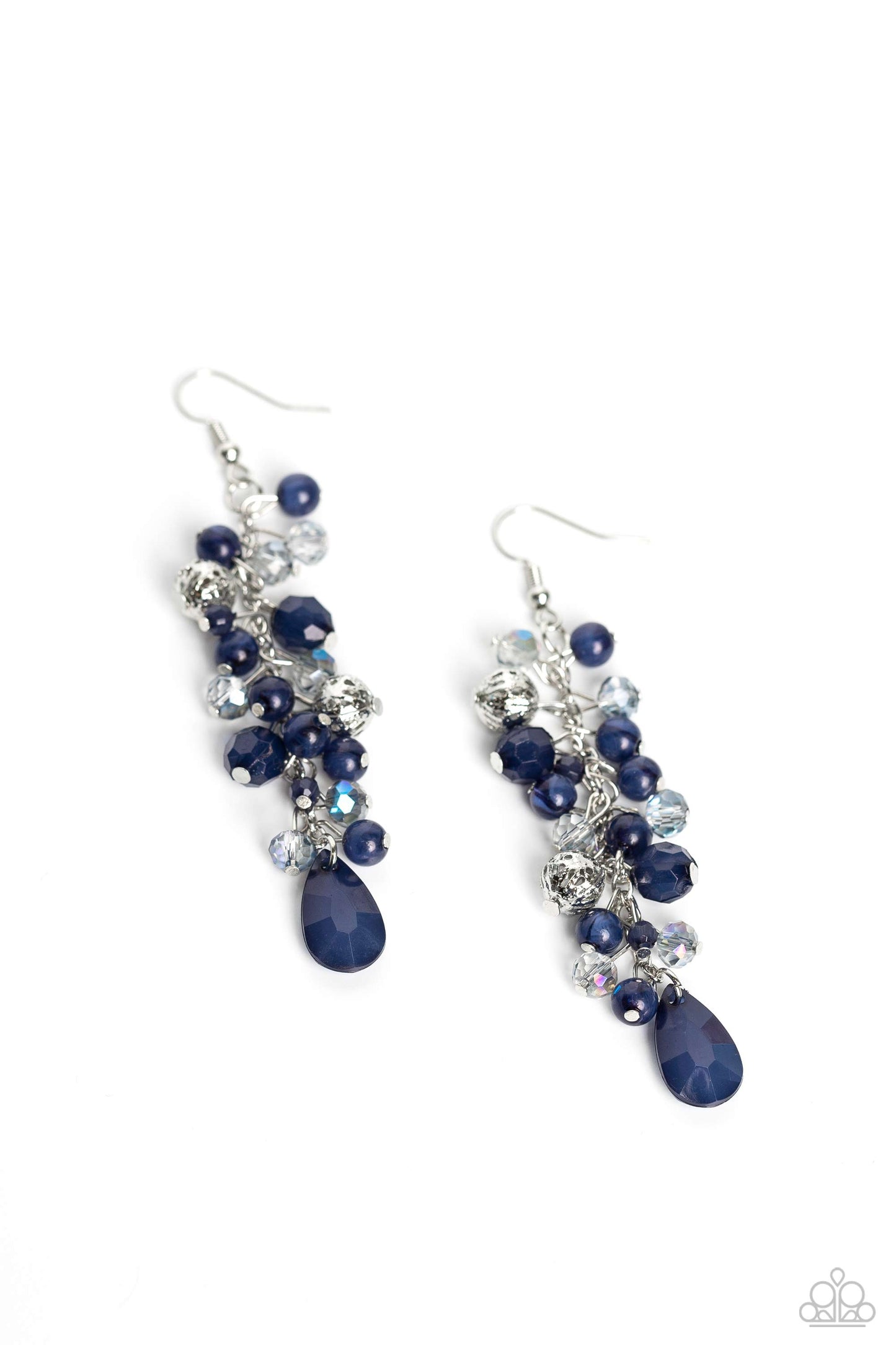 Cheeky Cascade - blue - Paparazzi earrings