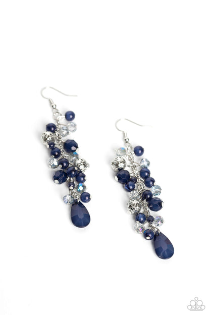 Cheeky Cascade - blue - Paparazzi earrings