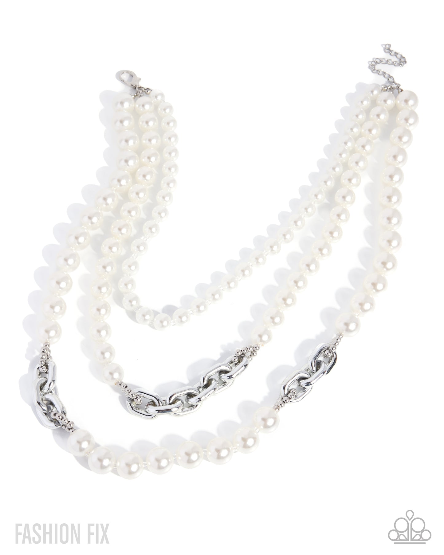 Cheeky Class - white - Paparazzi necklace