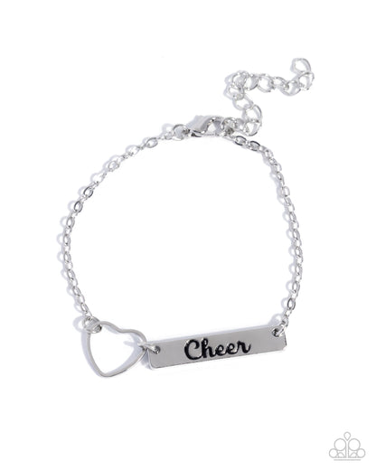 Cheer Craze - silver - Paparazzi bracelet