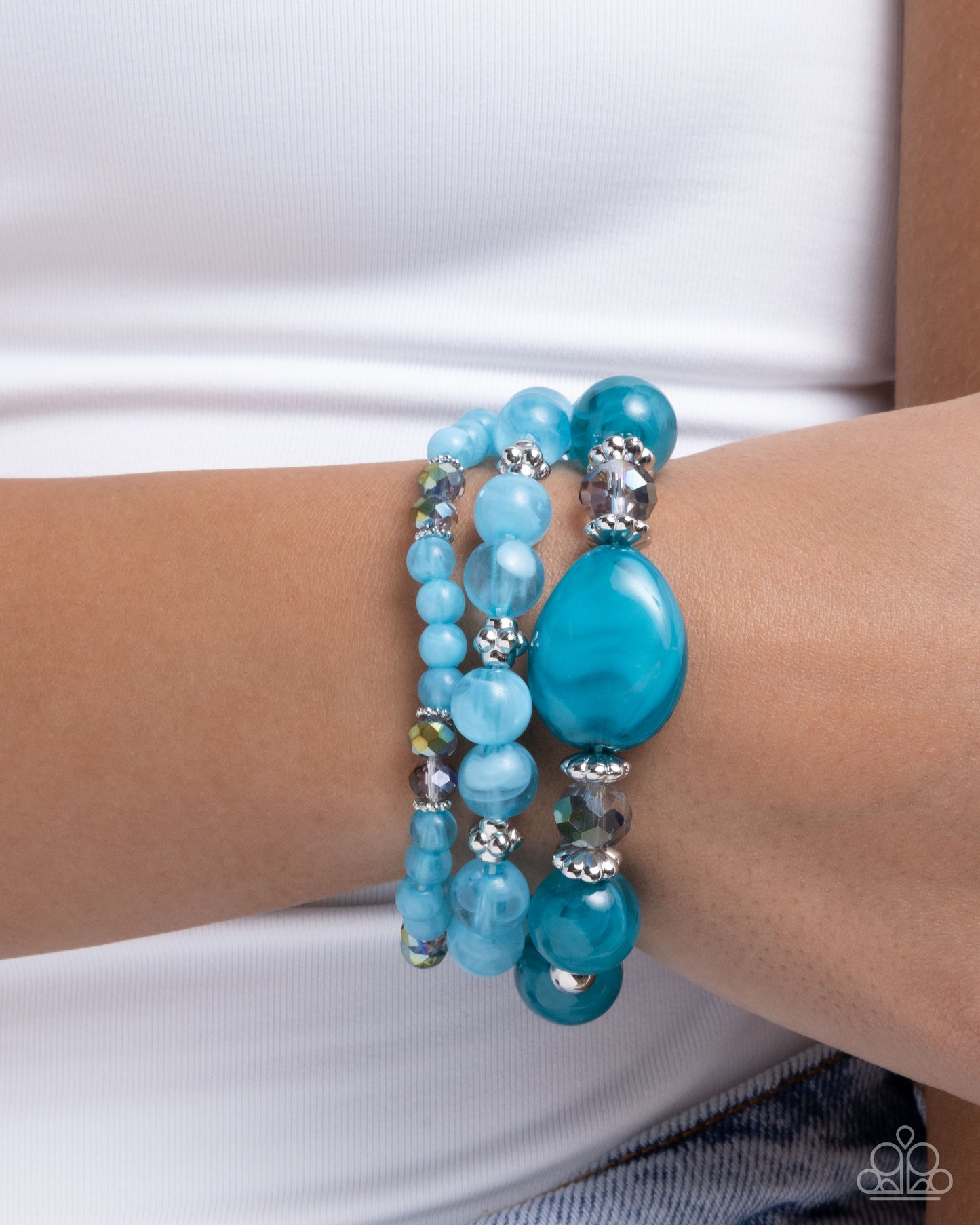 Cheerful Collection - blue - Paparazzi bracelet