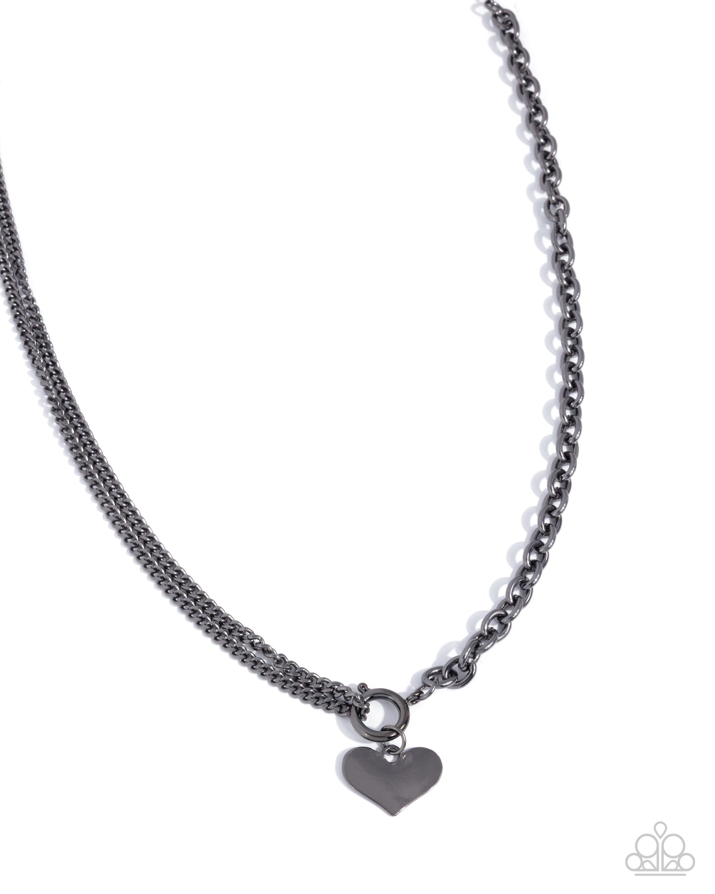 Cheerful Cupid - black - Paparazzi necklace
