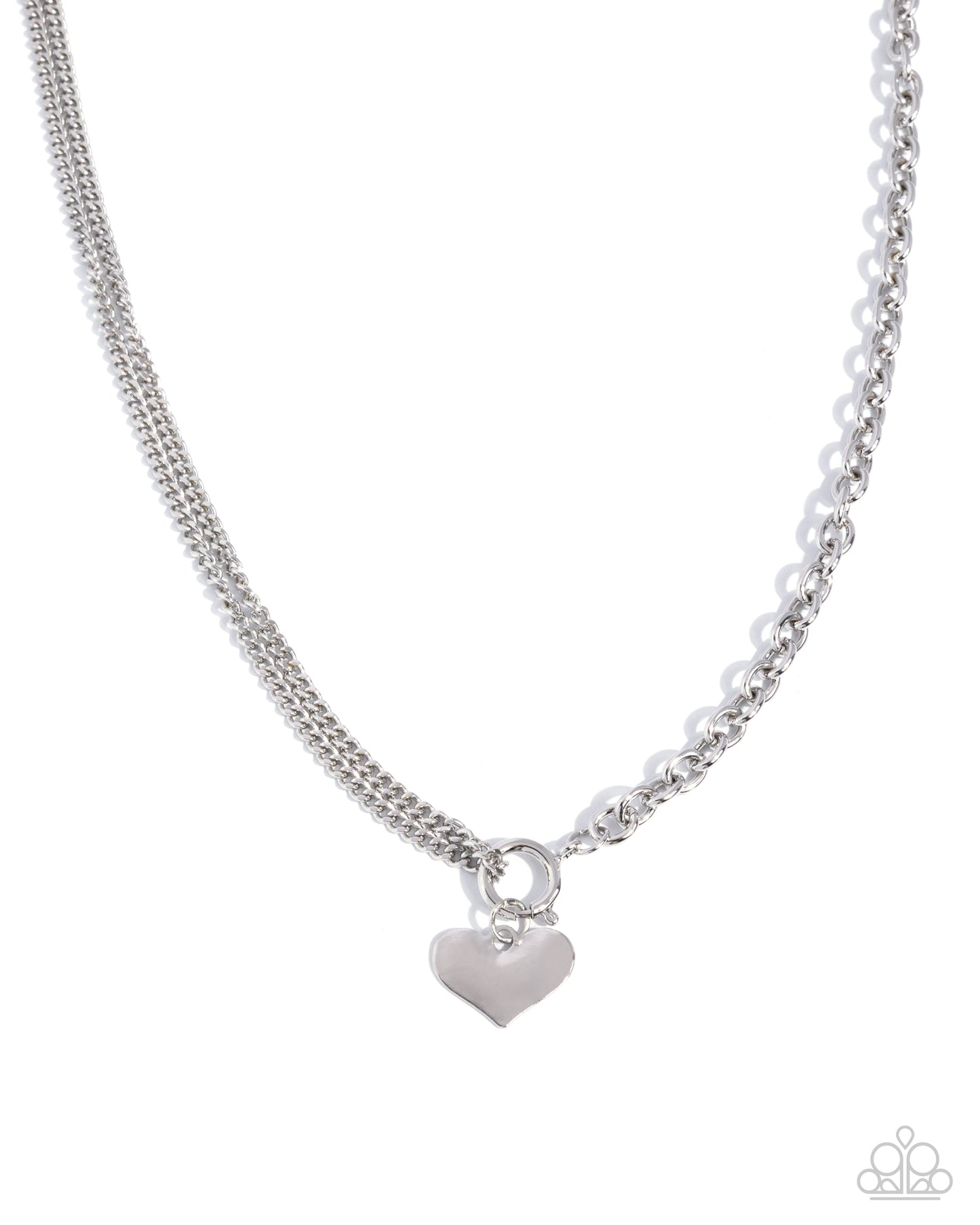 Cheerful Cupid - silver - Paparazzi necklace