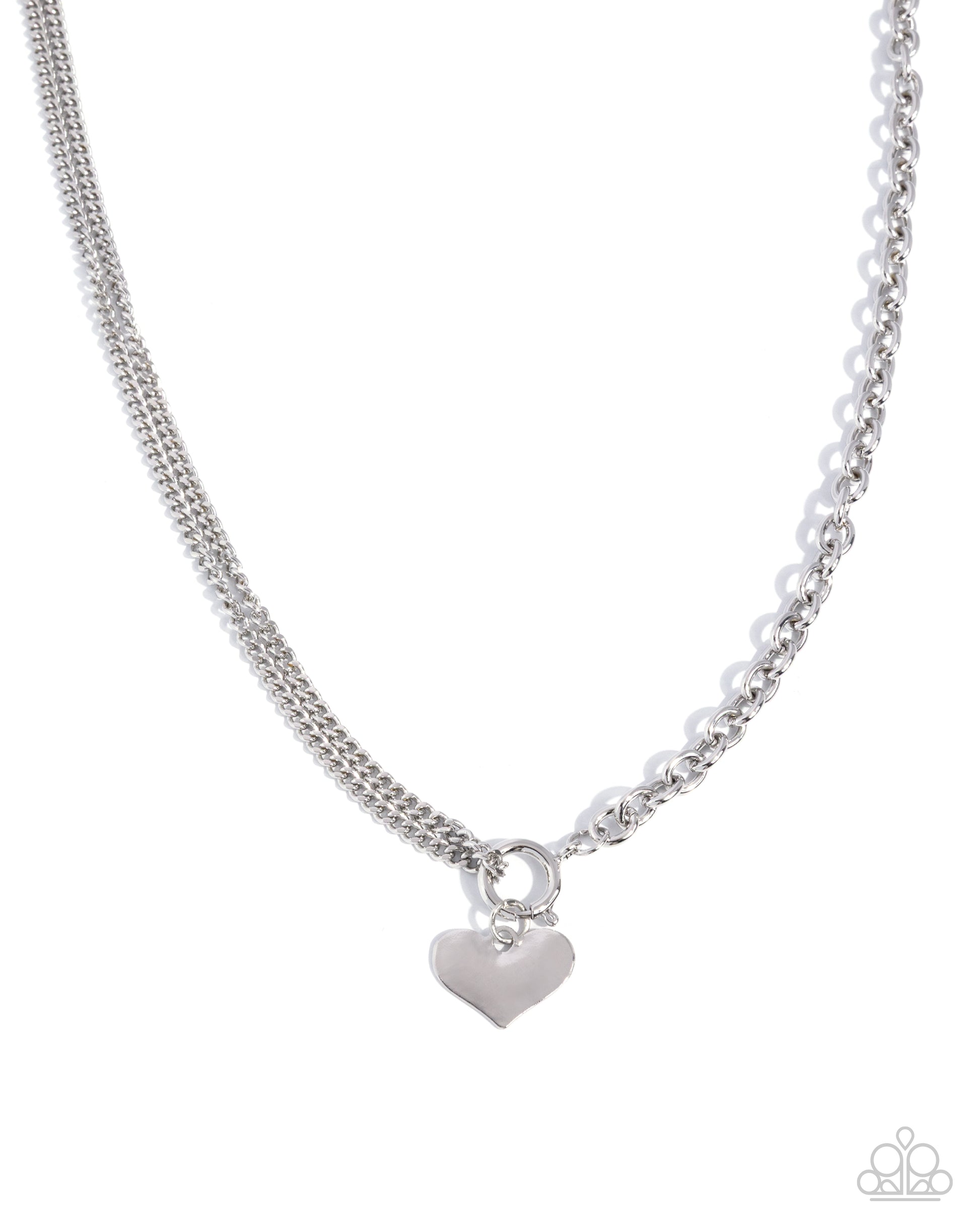 Cheerful Cupid - silver - Paparazzi necklace