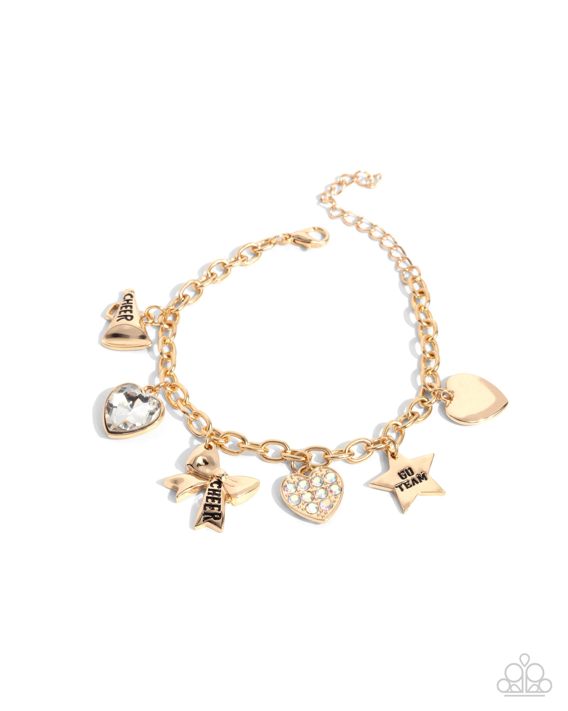 Cheerleading Camp - gold - Paparazzi bracelet