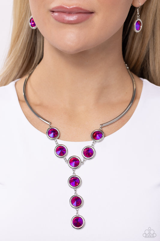 Cheers to Confidence - pink - Paparazzi necklace