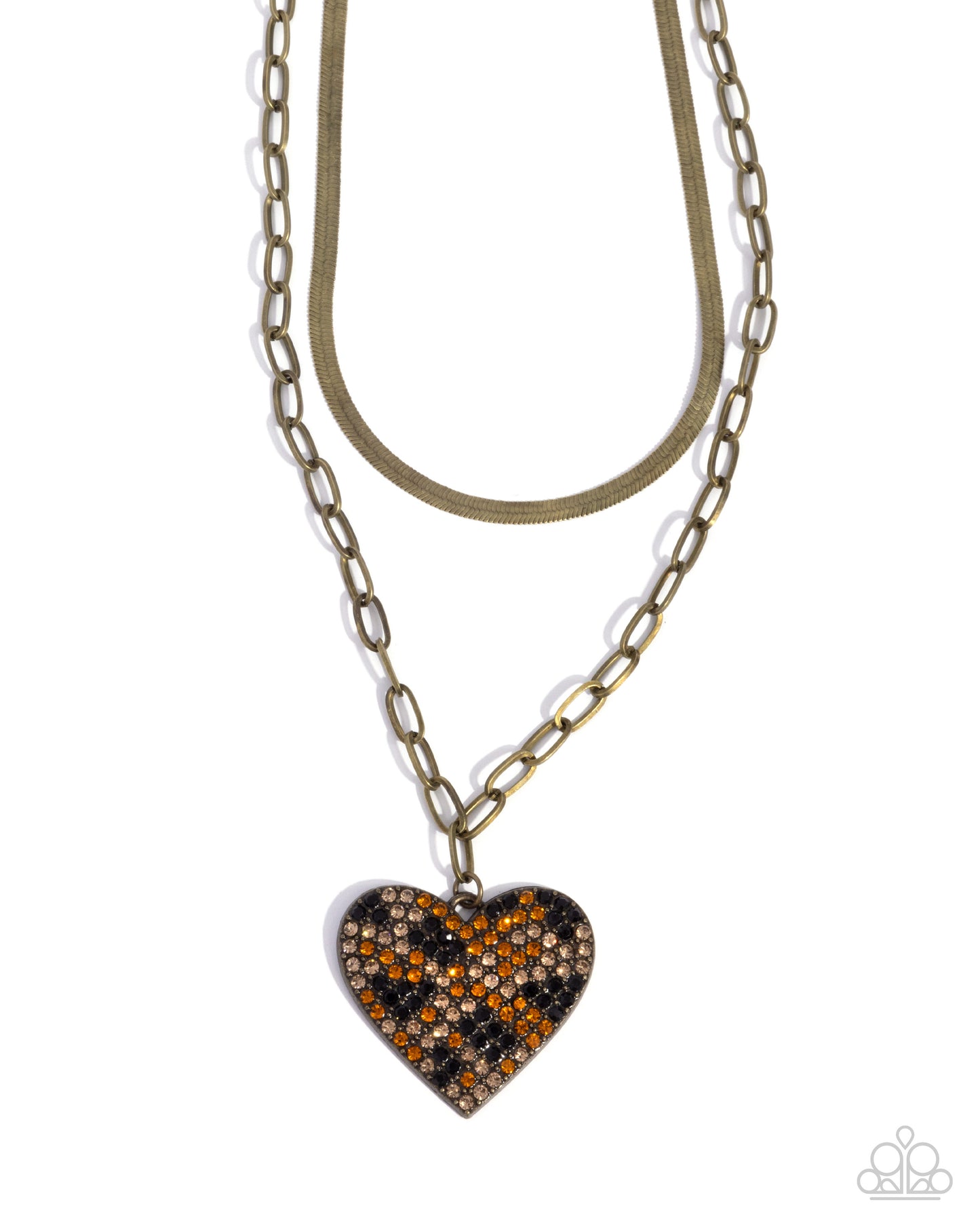 Cheetah Class - brass - Paparazzi necklace