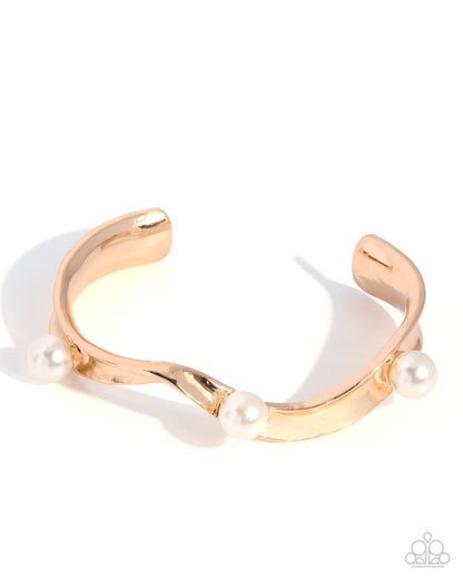 Cherished Chronology - gold - Paparazzi bracelet