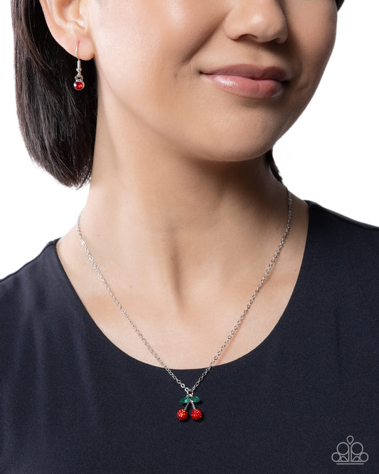 Cherry Condition - red - Paparazzi necklace
