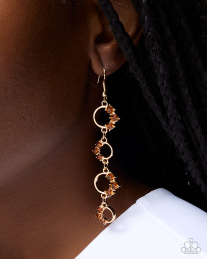 Chic Calling - brown - Paparazzi earrings