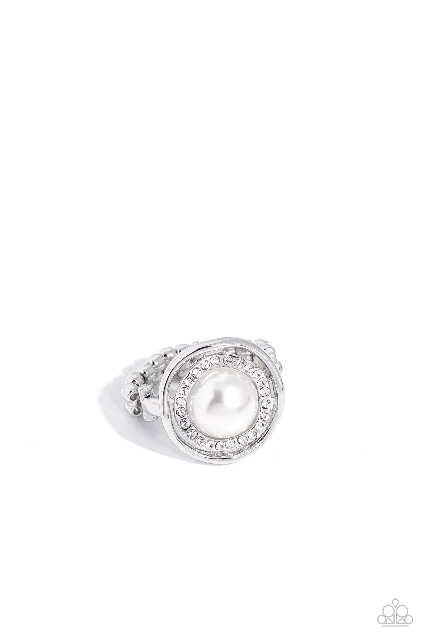 Chic Center - white - Papaparazzi ring